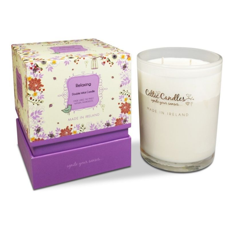 Celtic Candles "Relaxing" Double Wick Candle