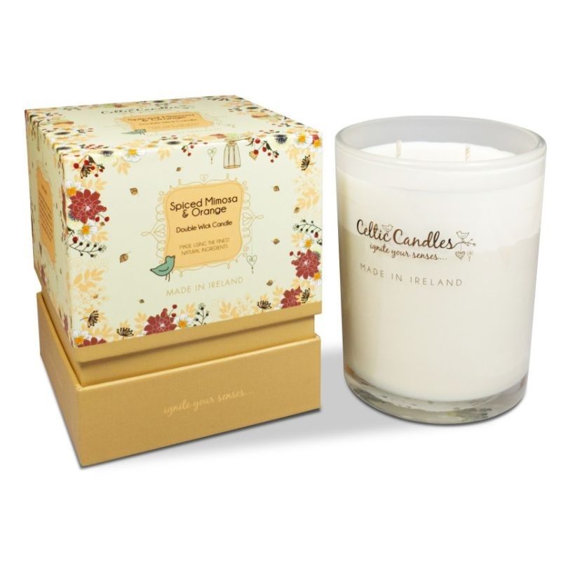 Celtic Candles Spiced Mimosa Double Wick Candle