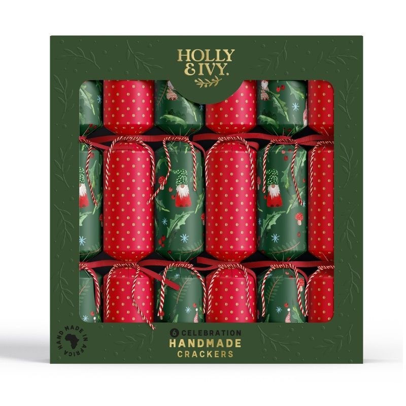 Holly & Ivy Woodland Gonks Celebration Crackers