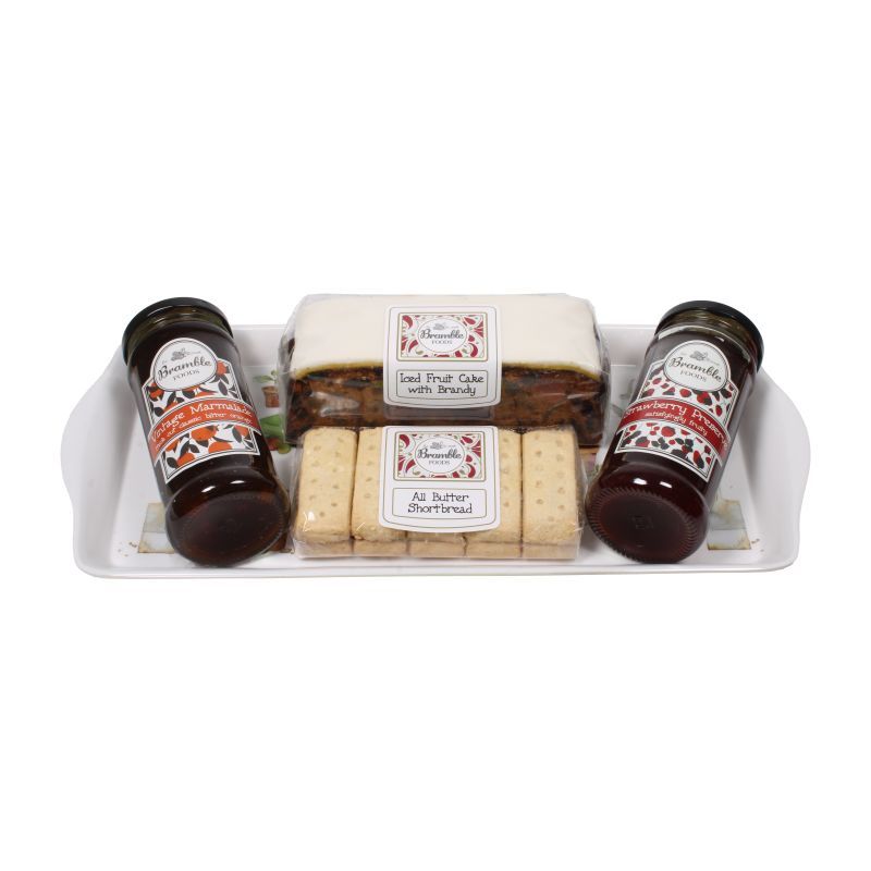 Bramble Iced Fruit Cake & Preserves Tea Tray