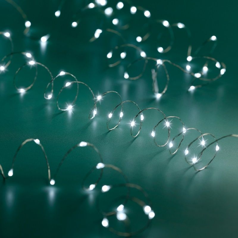 Micro-LED Twinkle String Lights 50L - Cool White