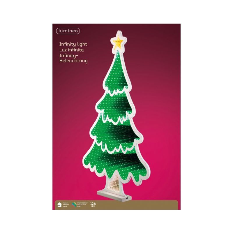 Infinity Light Tree - Cool White/Multi H40