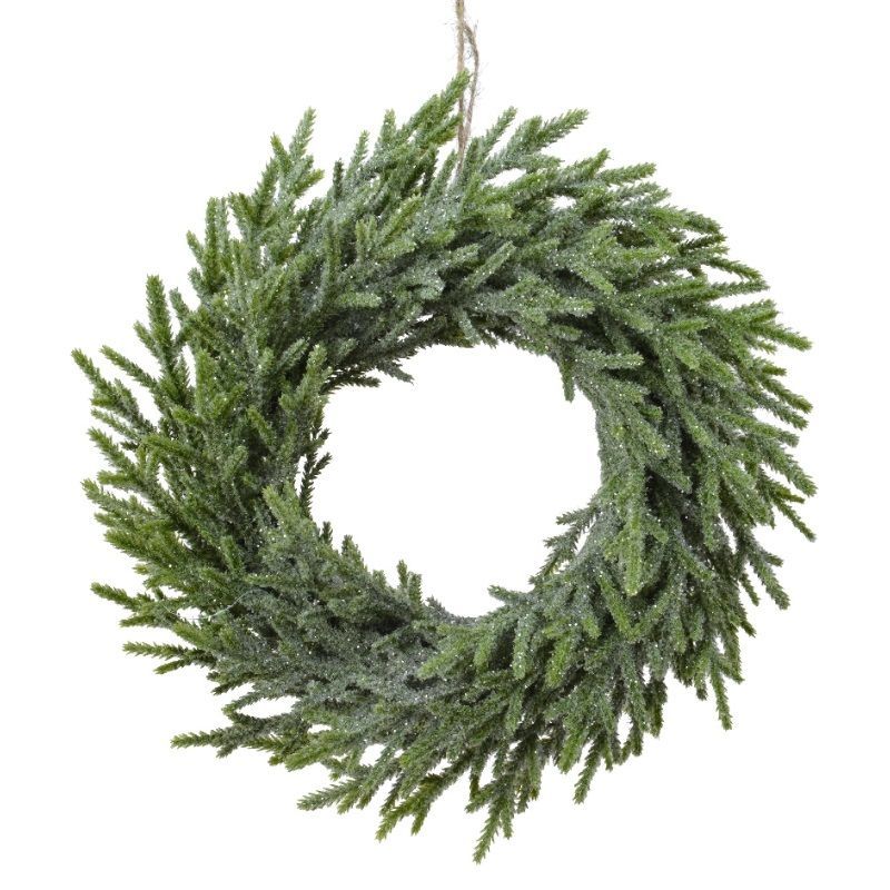 Gnome Wreath with Glitter 48cm