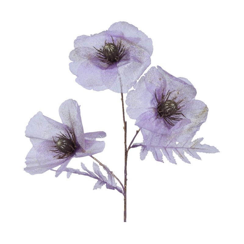 Poppy on Stem 76cm - Lilac