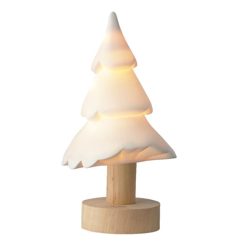 Micro LED tree porcelain white - 22cm