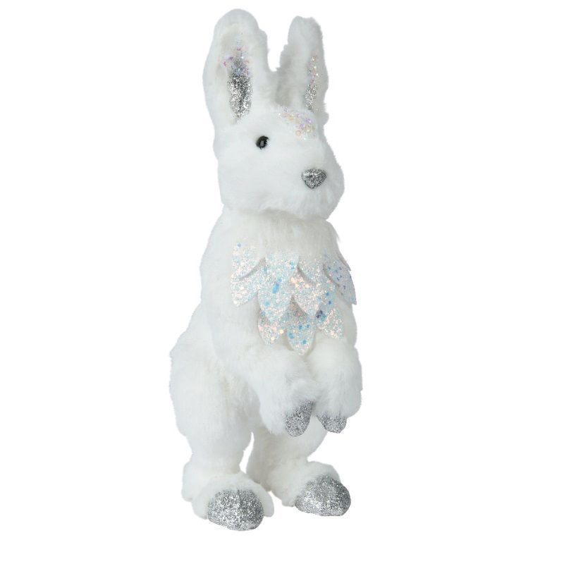 Rabbit with Glitter 35cm - White