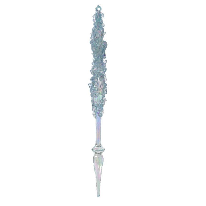 Blue Icicle Acrylic Frosted - 31cm