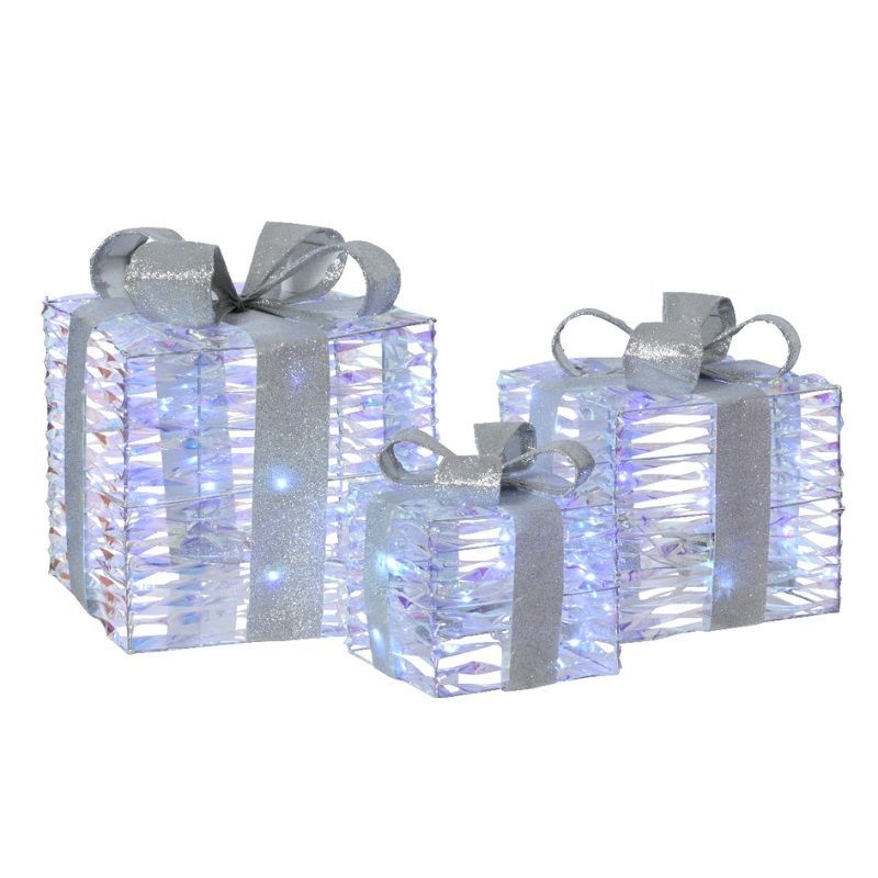 Micro-LED Gift Boxes (Set of 3) - Cool White