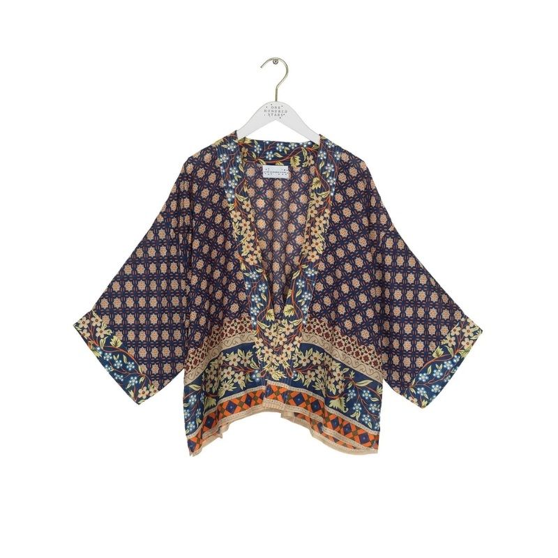 One Hundred Stars Kimono Moorish Blue