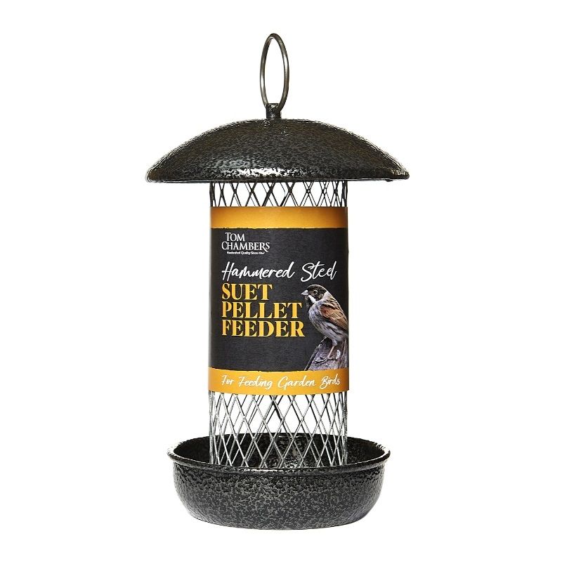 Tom Chambers Hammered Steel Suet Pellet Feeder