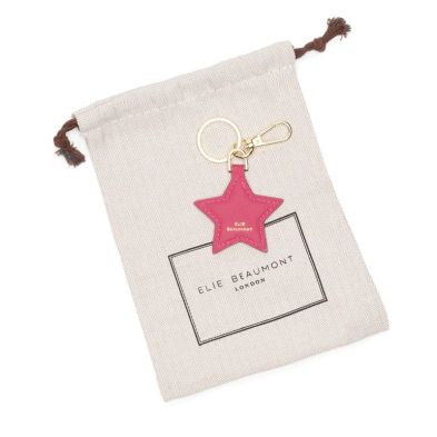 Elie Beaumont Star Keyring Berry