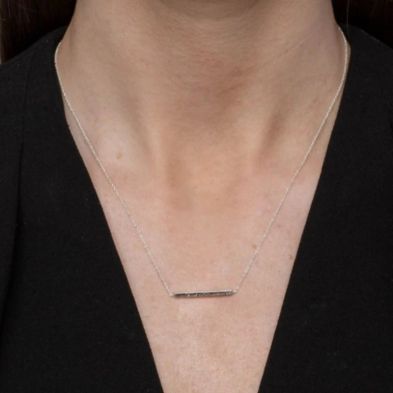Juvi Designs Horizon Bar Silver Necklace