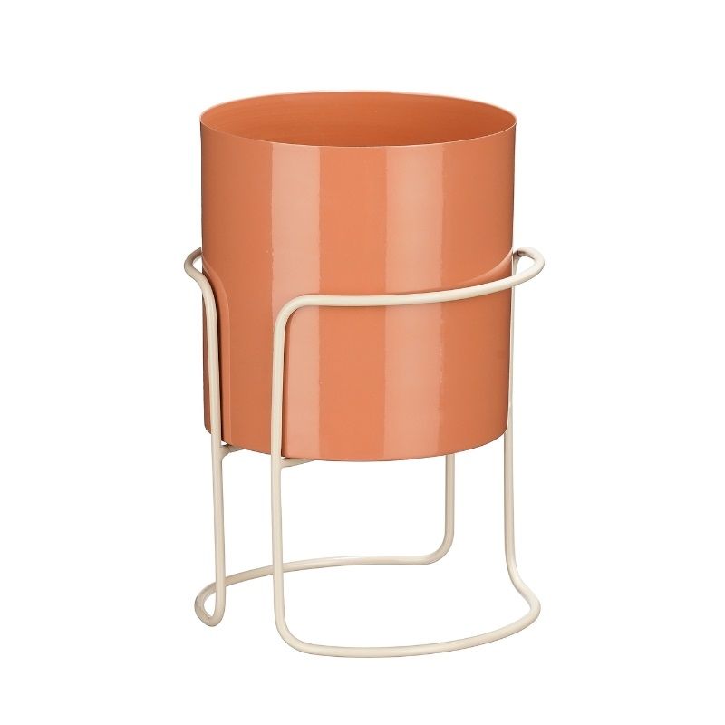 Edelman Collins Pot on Stand (23.5cm x 15.5cm) - Terracotta
