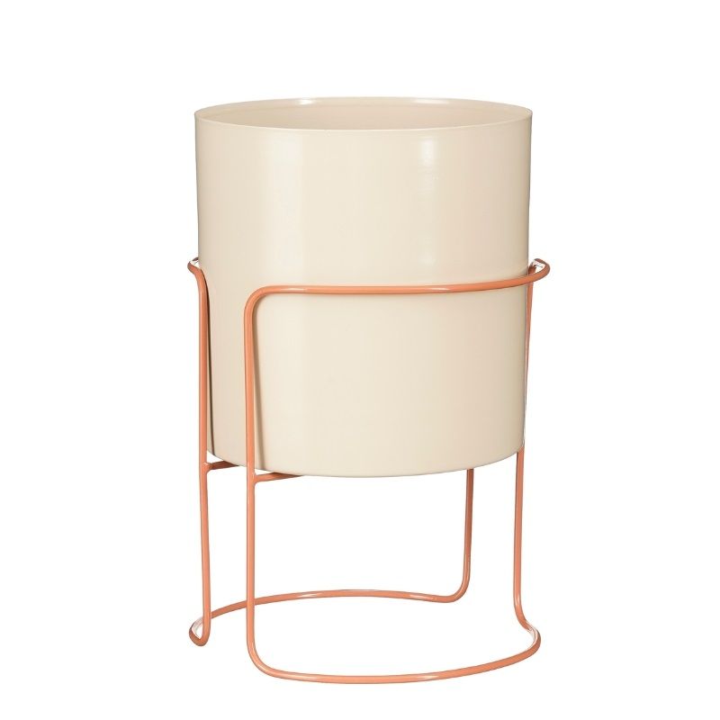 Edelman Collins Pot on Stand (32cm x 22cm) - Off-White