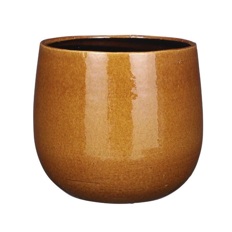 Edelman Pablo Pot Round (20cm x 25cm) - Ochre