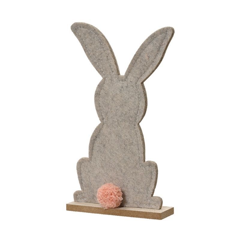 Felt Rabbit with Pompom 24cm