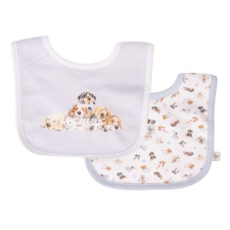Wrendale 'Little Paws' Bib Gift Set
