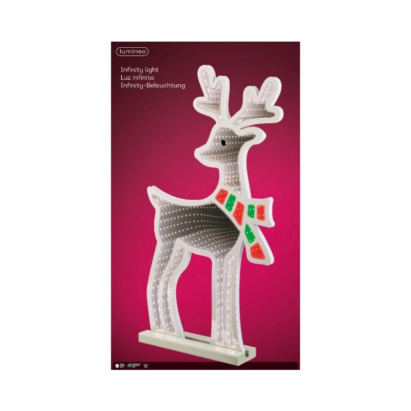 Infinity Lights Deer - Cool/Multi H.85cm