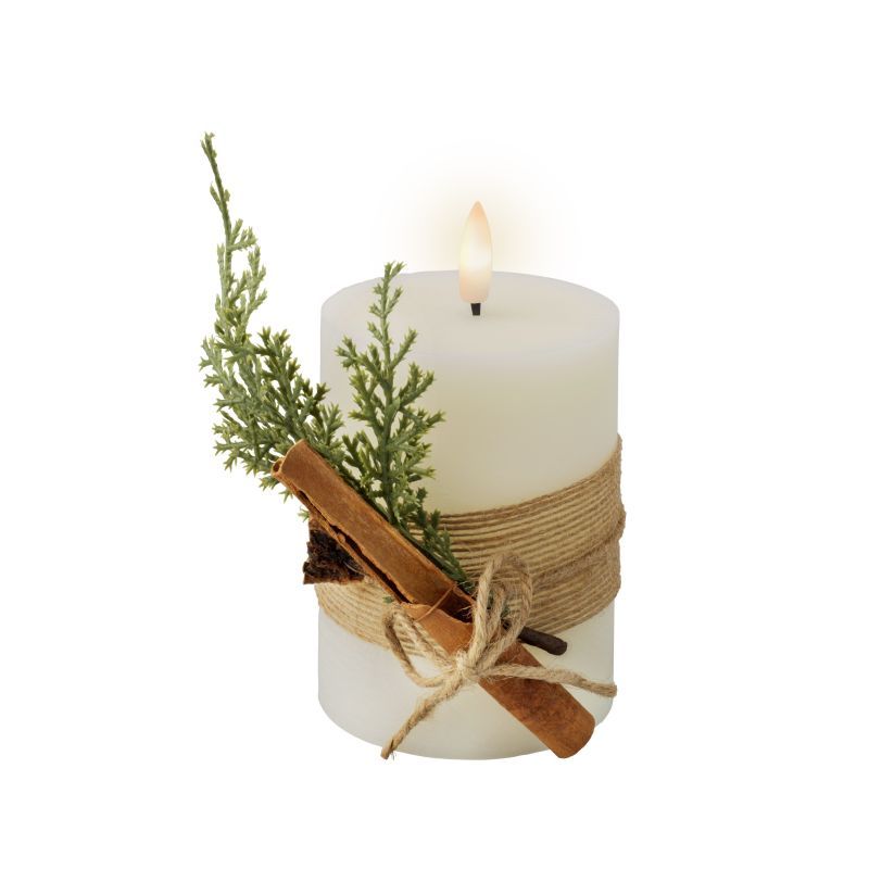 LED Candle Wax Leaves - Cream H13