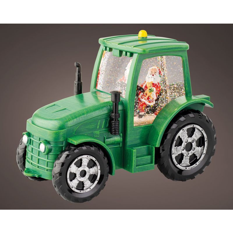 LED Water Spinner Tractor - Green H17