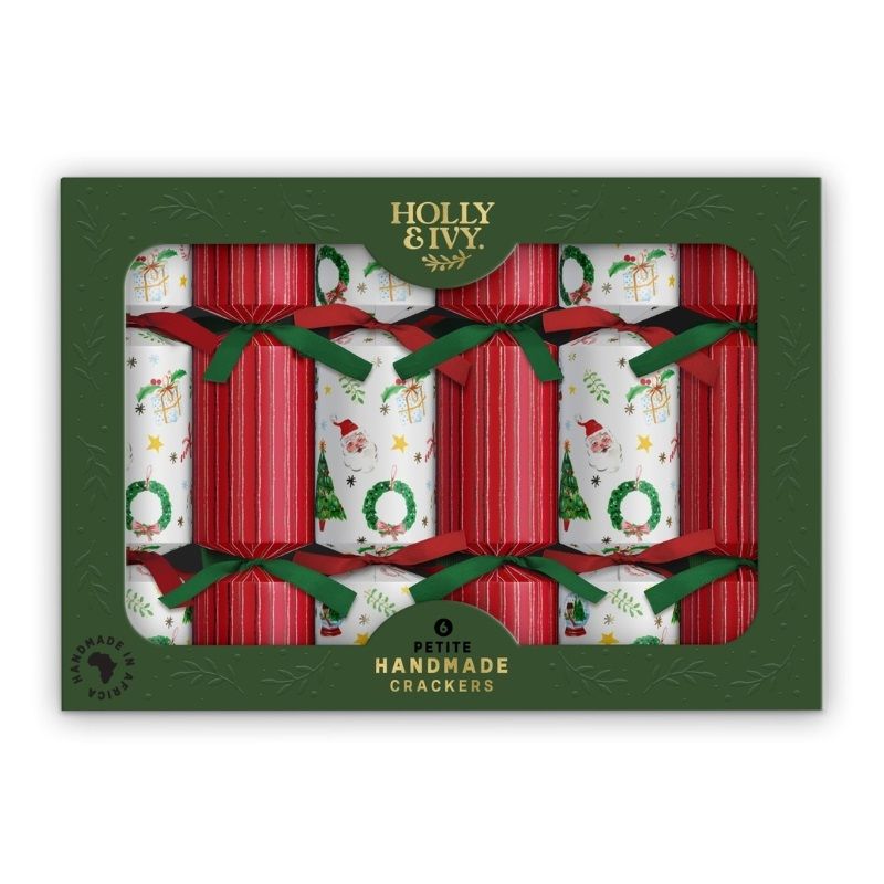 Holly & Ivy Watercolour Icons Christmas Crackers
