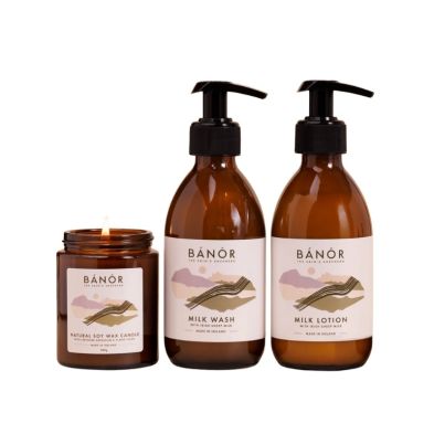 Bánór The Milk Hand & Body Collection with Candle