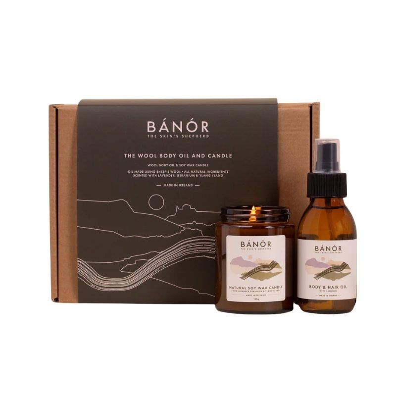 Bánór Body Oil & Candle Set