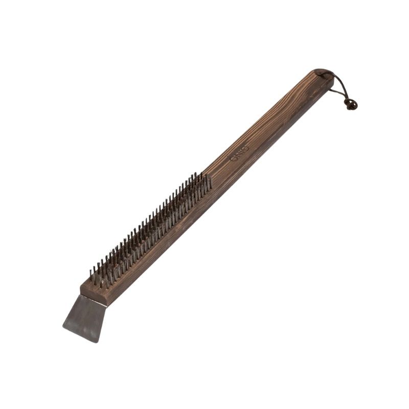 Gino D'Acampo Pizza Stone Wire Brush with Scraper