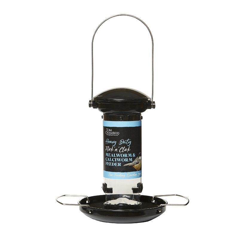Tom Chambers Heavy Duty Flick 'n' Click Mealworm & Calciworm Feeder