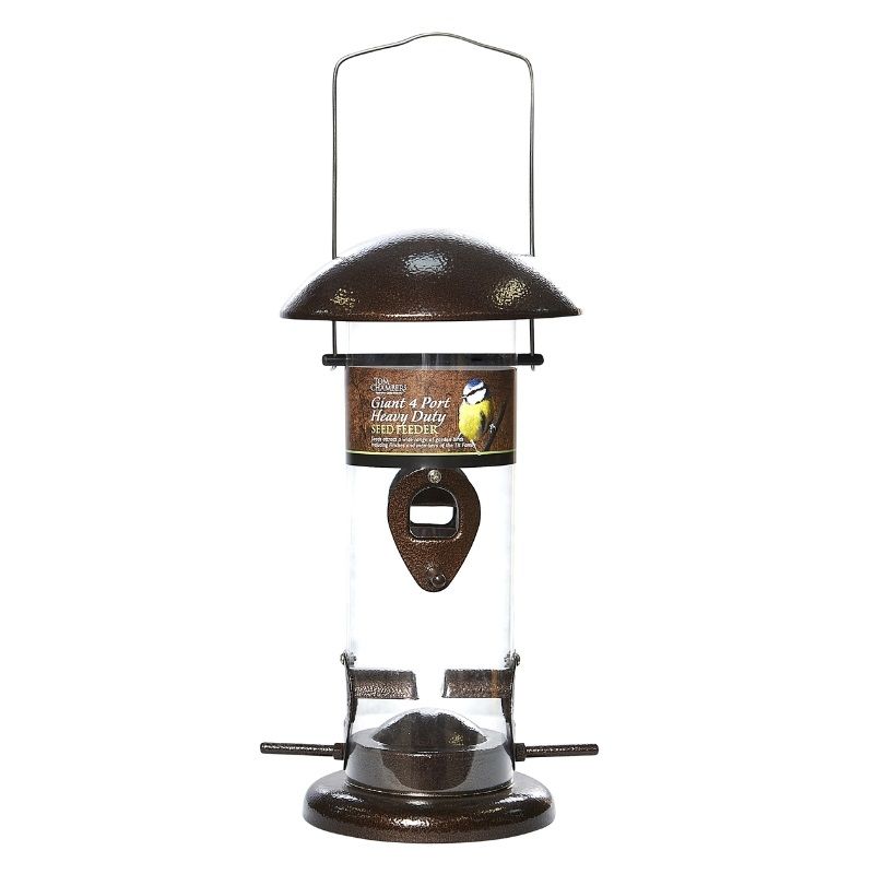 Tom Chambers Giant Heavy Duty Seed Feeder - 4 Port