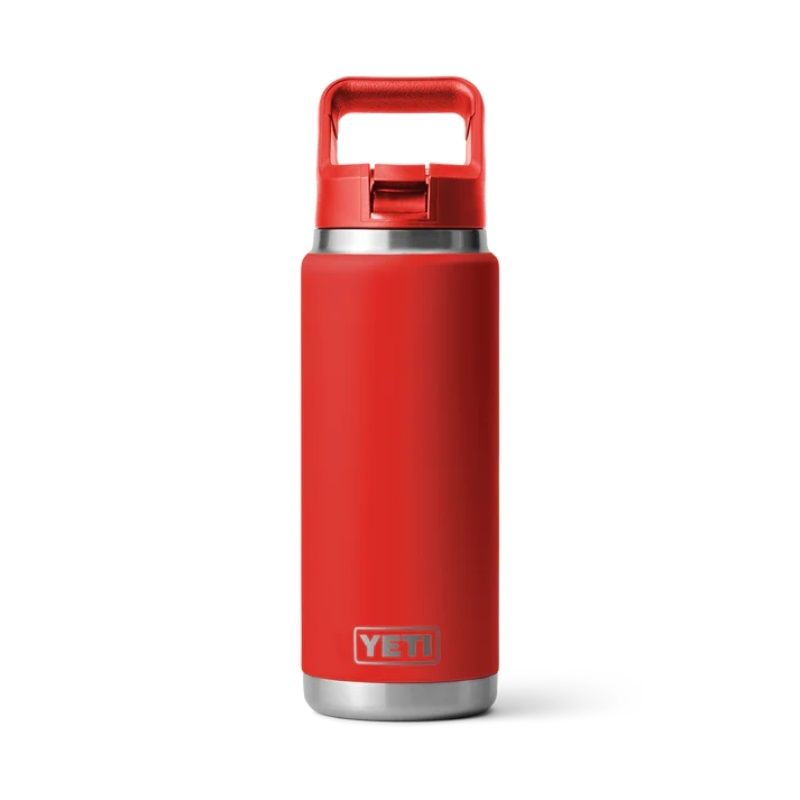 YETI Rambler Bottle with Matching Straw 769ml - Rescue Red