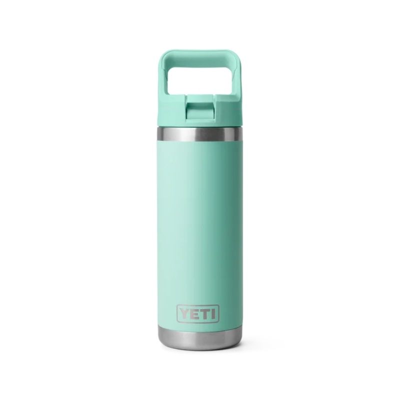 YETI Rambler Bottle with Matching Straw 532ml - Seafoam