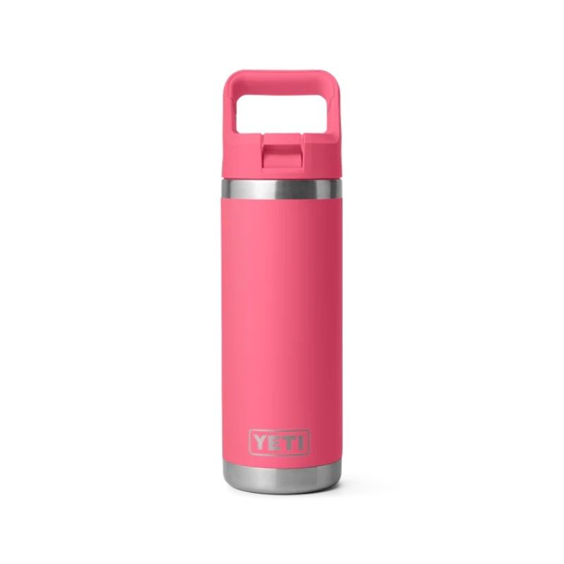 YETI Rambler Bottle with Matching Straw 532ml - Tropical Pink