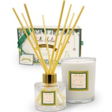 Celtic Candles Cosy Fireside Candle & Diffuser Gift Box
