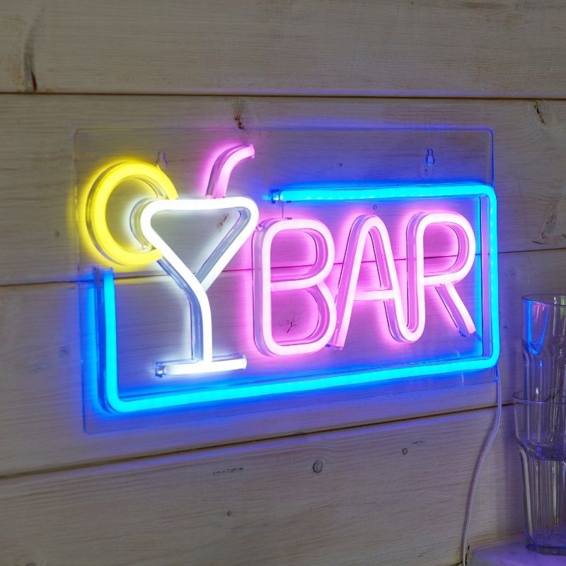Smart Garden NeonEsque Cocktail Bar LED Sign