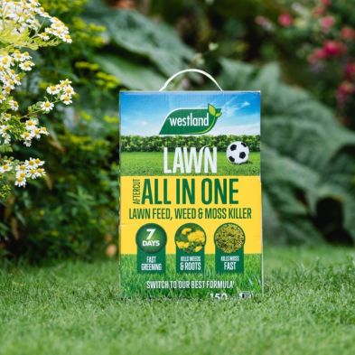 Aftercut All-in-One Lawn Feed, Weed & Moss Killer 150m²