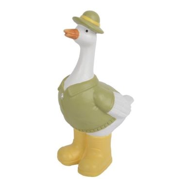 Terracotta Goose Standing Ornament 22cm