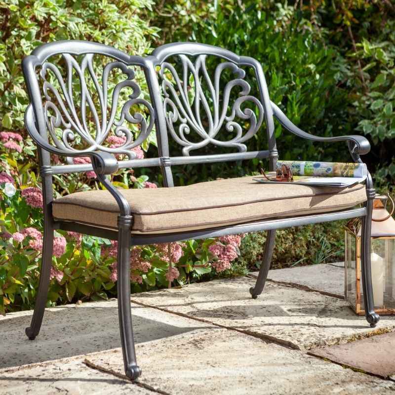 Amalfi High Back Bench - Bronze