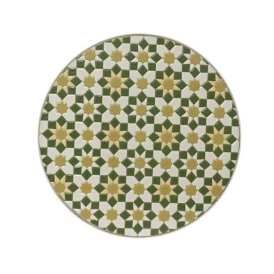 Madrid Mosaic Side Table - Cream