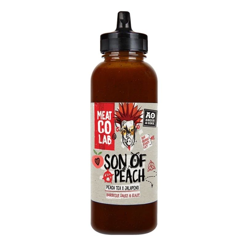 Angus & Oink MeatCo Lab Son of a Peach BBQ Sauce 350ml Squeezy Bottle