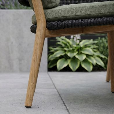 Madeira 4 Seat Dining Set - Green Cushion