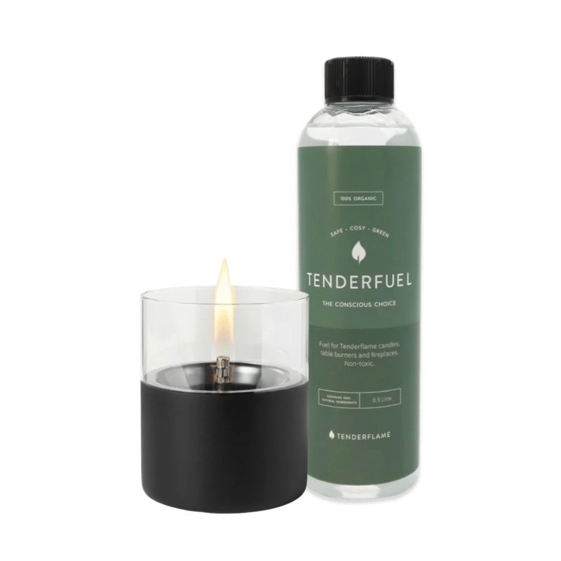 Tenderflame Lilly 10 Black + Tenderfuel Set