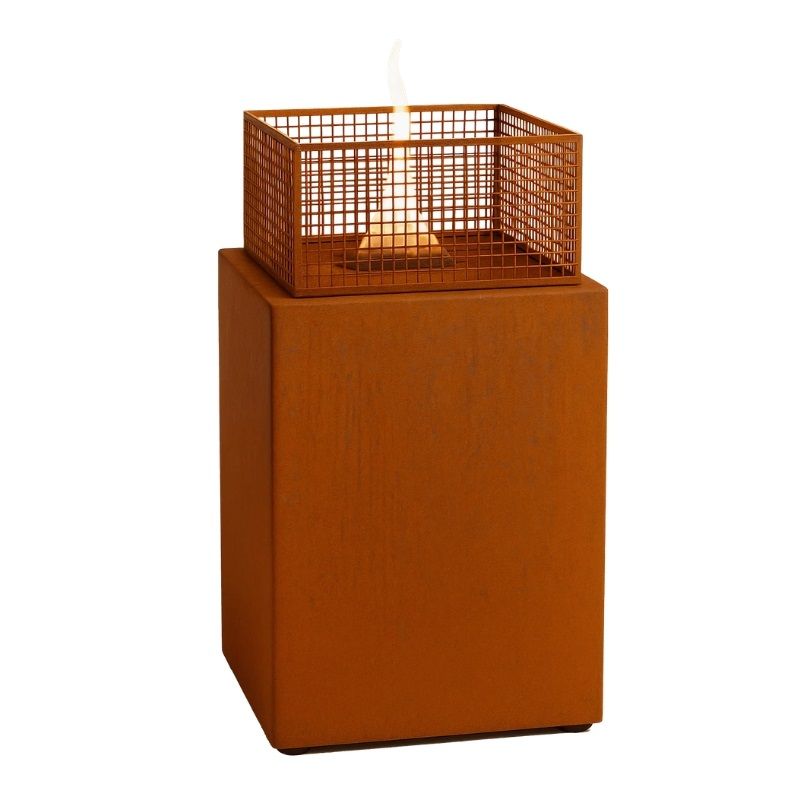 Tenderflame Agni 50 Weathered Steel Outdoor Fire Lantern