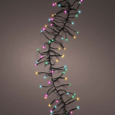 LED Cluster Twinkle String Lights 768L - Multi-Coloured
