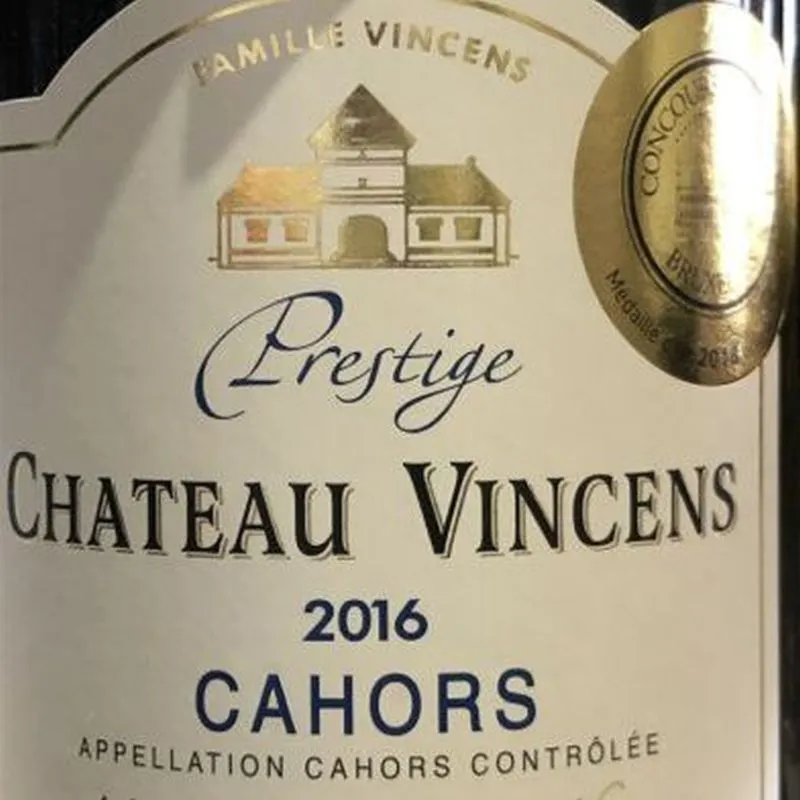 Chateau Vincens Cahors Prestige 2018