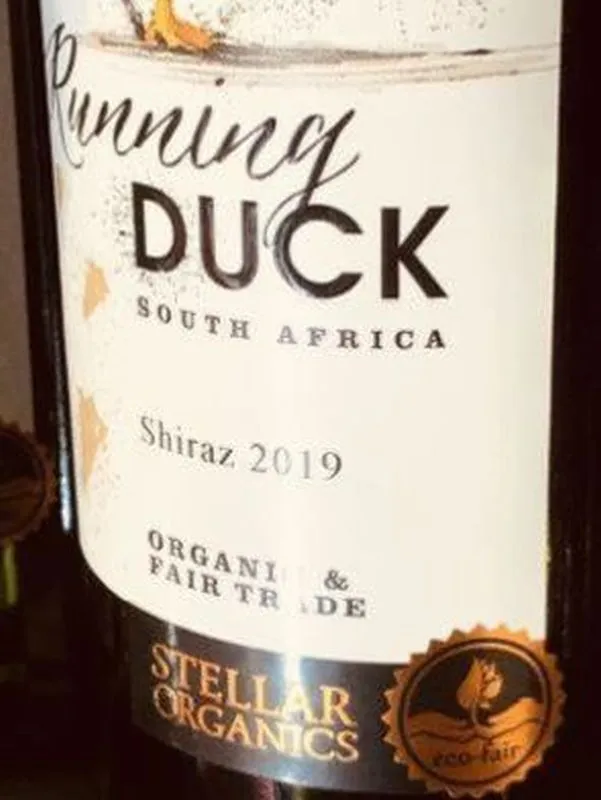 Stellar Organics 'Running Duck' Shiraz 2022 Fairtrade, Cert. Organic