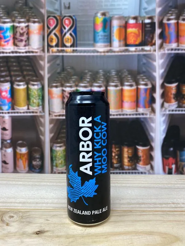 Arbor Ales Why Kick A Moo Cow NZ Pale Ale 5.5% 56.8cl Can