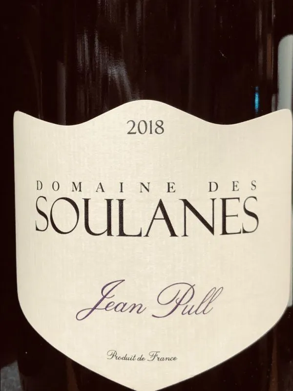 Domaine des Soulanes Cuvee Jean Pull 2020 Cotes du Roussillon Rouge, C