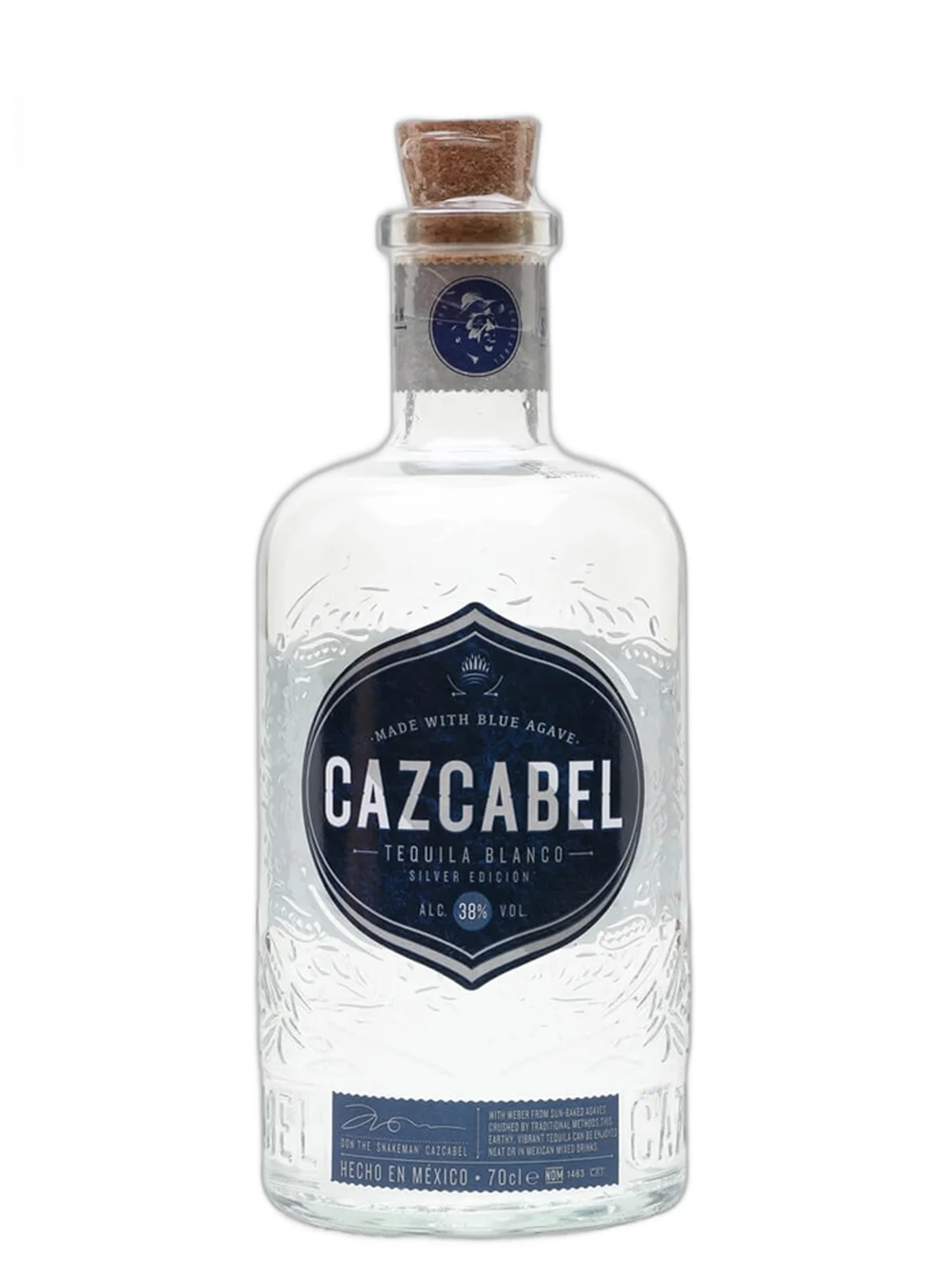 Cazcabel Tequila Blanco 38% 70cl