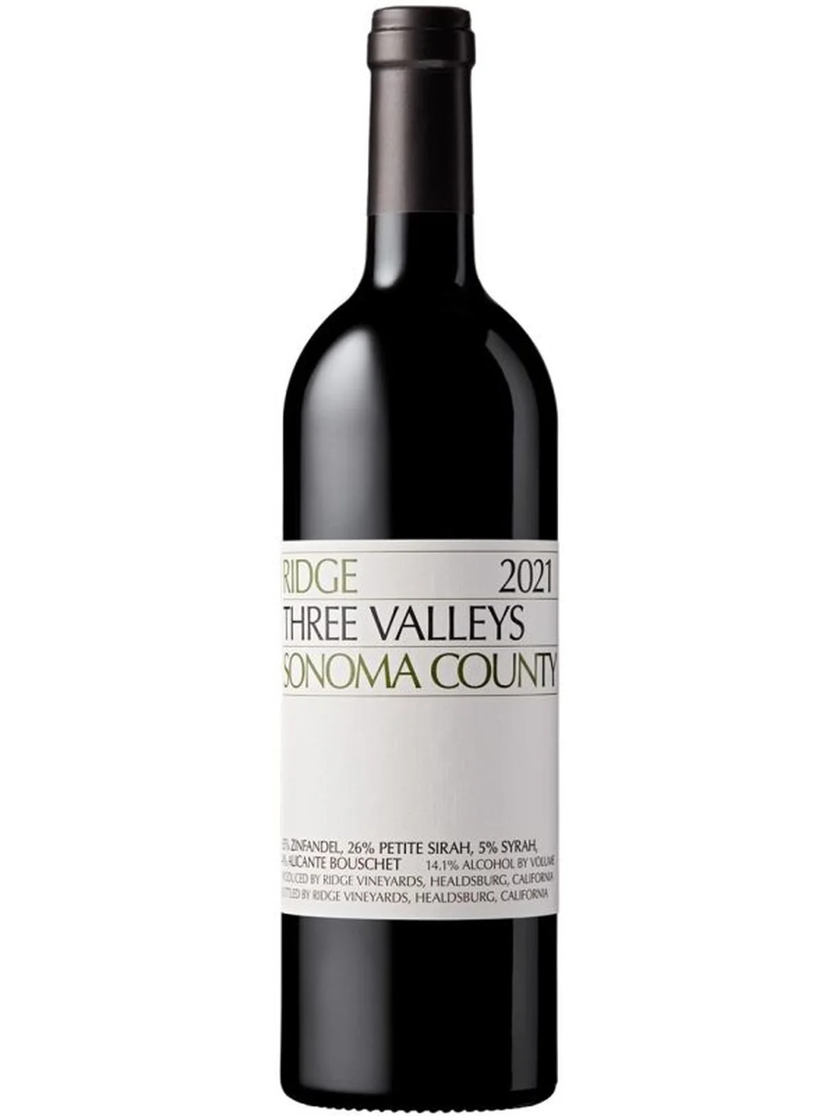 Three Valleys Zinfandel 2021 Ridge Vineyards